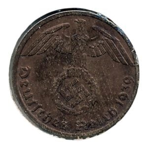 Duitse Rijk 1 Pfennig 1939 G