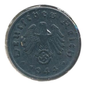 Duitse Rijk 1 Pfennig 1944 D