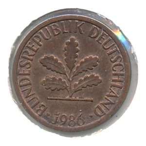BRD 1 Pfennig 1986 G