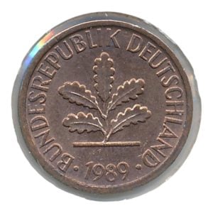 BRD 1 Pfennig 1989 G