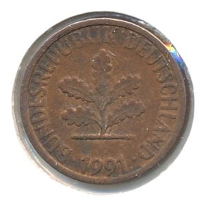 BRD 1 Pfennig 1991 A