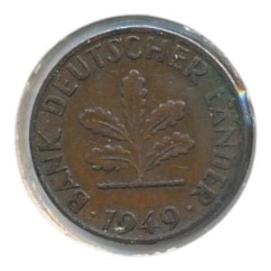 Duitse Rijk 1 Pfennig 1949 F