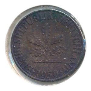 BRD 1 Pfennig 1950 D