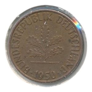 BRD 1 Pfennig 1950 G