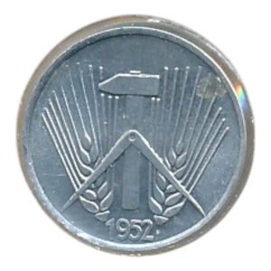 DDR 1 Pfennig 1952 A