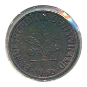 BRD 1 Pfennig 1966 J
