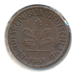 BRD 1 Pfennig 1968 G