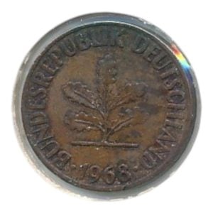 BRD 1 Pfennig 1968 J