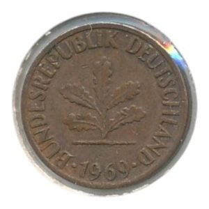 BRD 1 Pfennig 1969 G