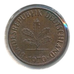 BRD 1 Pfennig 1970 A