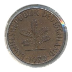 BRD 1 Pfennig 1970 J
