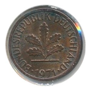BRD 1 Pfennig 1971 F
