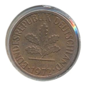 BRD 1 Pfennig 1972 D