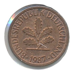 BRD 1 Pfennig 1987 J
