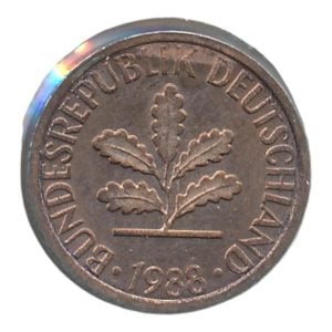 BRD 1 Pfennig 1988 D