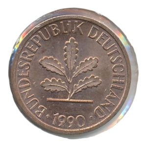 BRD 1 Pfennig 1990 J