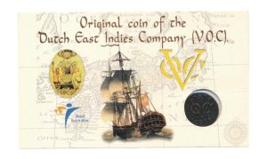 VOC Duit Zeeland 1737 in coincard
