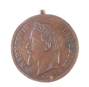 Sigarettenaansteker (leeg) Napoleon III 5 Francs 1870