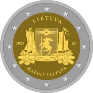 Litouwen 2 Euro 2025 Klein Litouwen