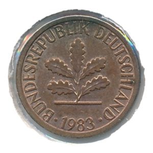 BRD 1 Pfennig 1983 J