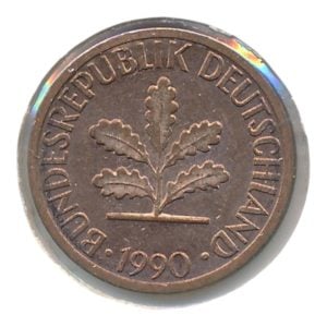 BRD 1 Pfennig 1990 F