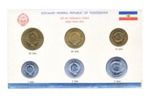Joegoslavië Muntset Dinars 1963 UNC in karton
