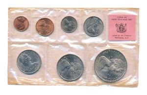 Nieuw-Zeeland Dollar Jaarset 1967 in plastic verpakking