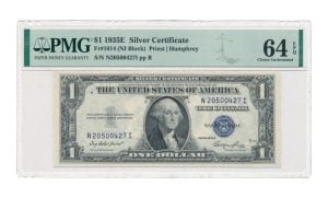 Verenigde Staten 1 Dollar 1935-E Silver Certificate PMG64