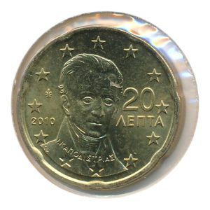 Griekenland 20 eurocent 2010