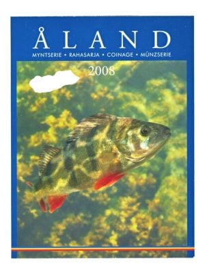 Finland Euromuntserie 2008 Åland Vissen  incl. postzegel