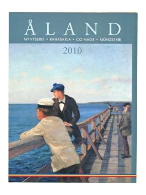 Finland Euromuntserie 2010 Åland Kunst  incl. postzegel