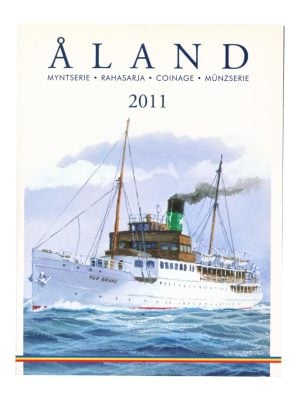 Finland Euromuntserie 2011 Åland M/S Alandia incl. postzegel