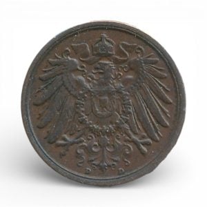 Duitse Rijk 2 Pfennig 1912-D