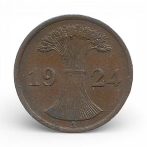 Duitse Rijk 2 Rentenpfennig 1924-A