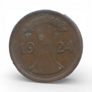 Duitse Rijk 2 Rentenpfennig 1924-D