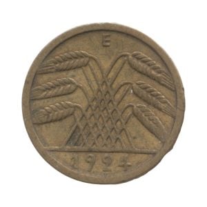 Duitse Rijk 5 Rentenpfennig 1924-E