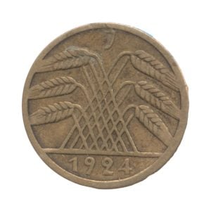 Duitse Rijk 5 Rentenpfennig 1924-J