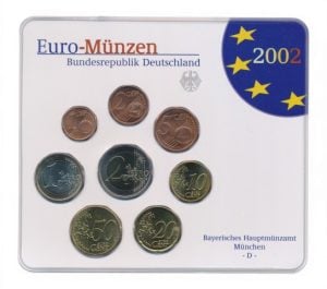Duitsland BU-set 2002-D in blister
