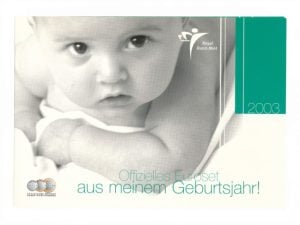 Duitsland Euroset Geboortejaar 2003 met Babypenning