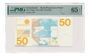 Nederland 50 Gulden 1982 Zonnebloem Proefpapier