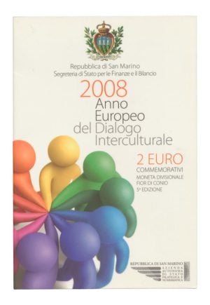 San Marino 2 Euro 2008 Interculturele Dialoog in blister