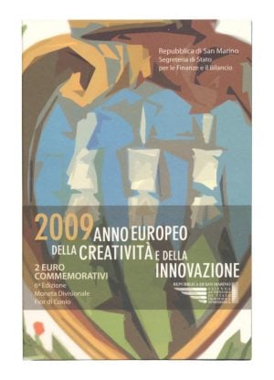 San Marino 2 Euro 2009 Creativiteit en Innovatie in blister