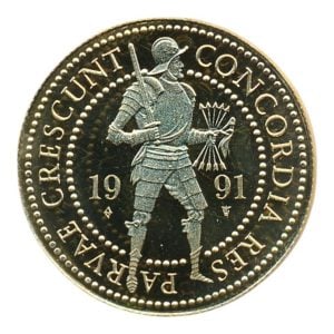Nederland Gouden Dubbele Dukaat 1991