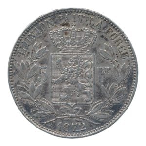 België 5 Francs 1872