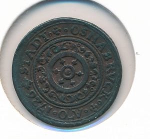 Osnabruck Duitsland 5 Pfennig 1726