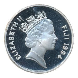 Fiji 5 Dollar 1994 Londom Home Clarence House