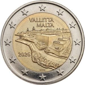 Malta 2 Euro 2026 Valletta