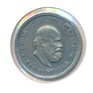 Amsterdam Kunstnijverheidstentoonstelling 1877 penning