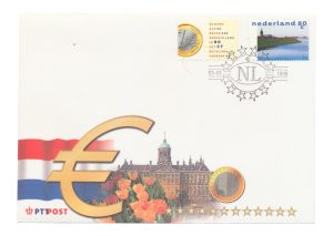 Nederland PTT Post Euro envelop Nr 1