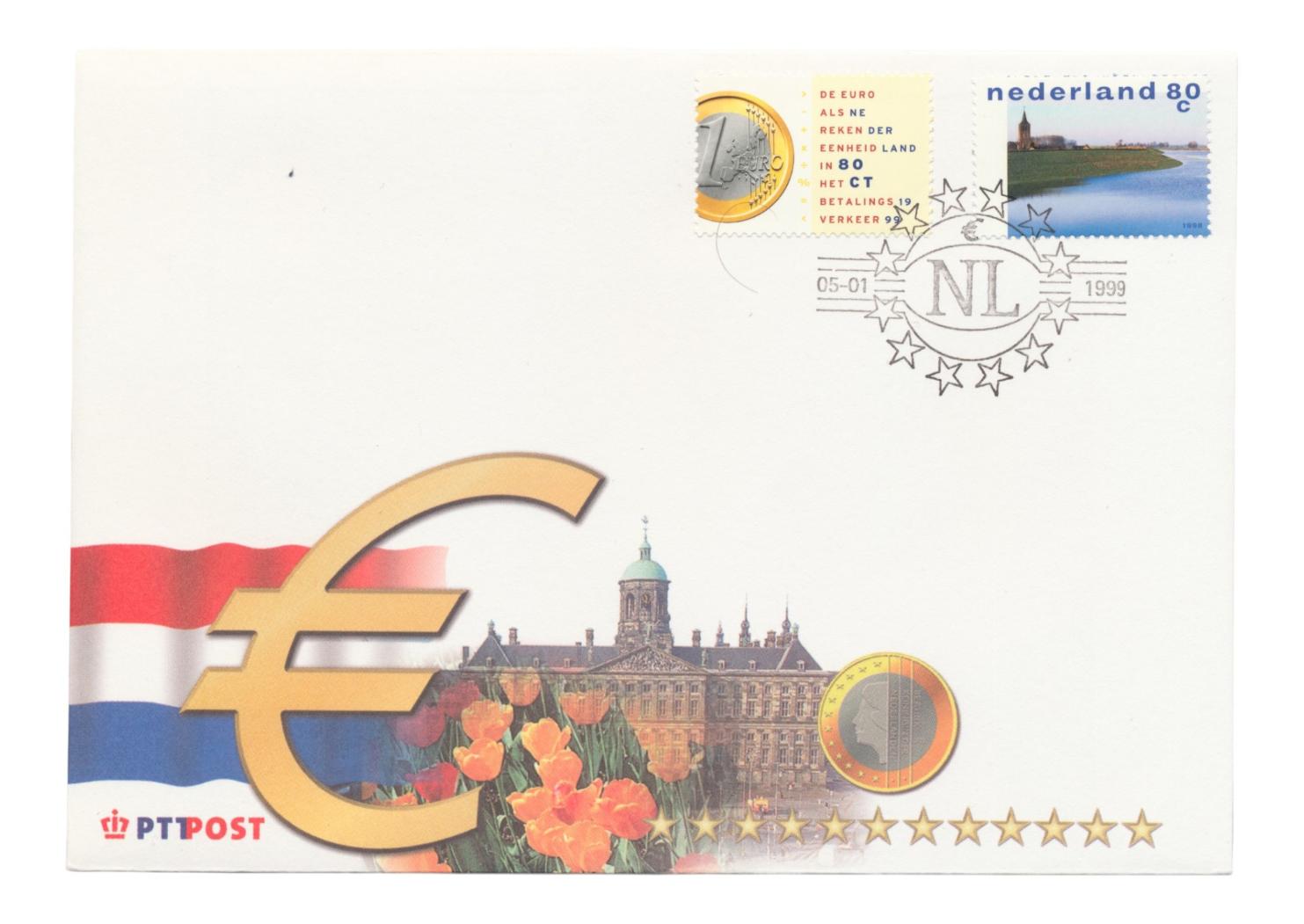Nederland PTT Post Euro envelop Nr 1